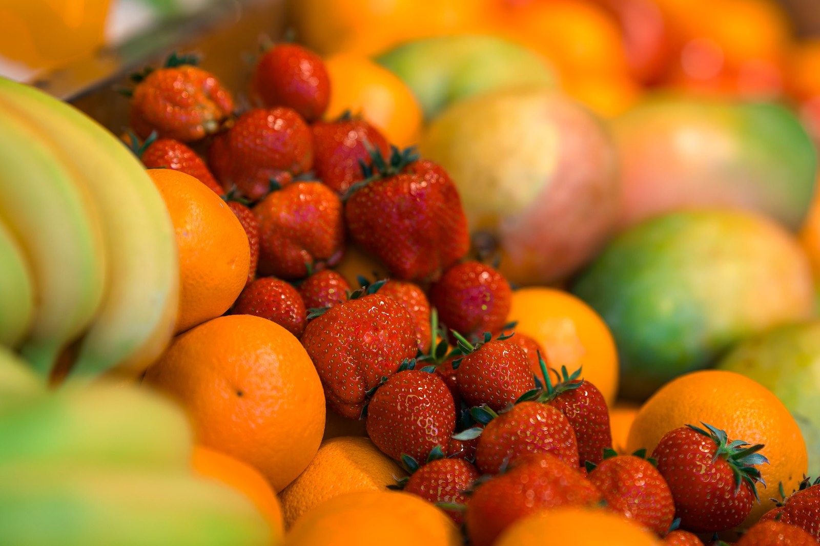 Erdbeeren und Orangen